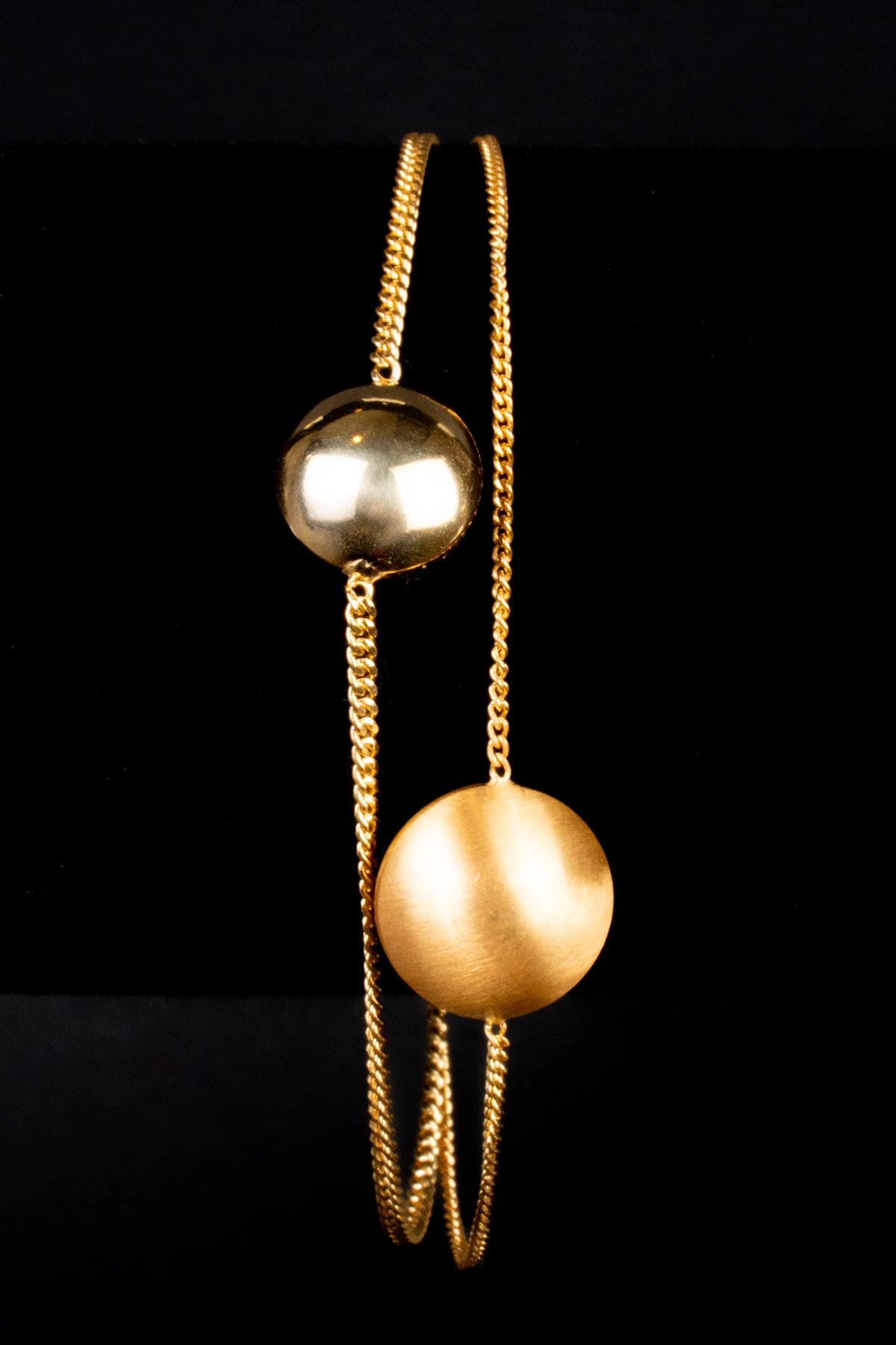 PULSO JUEGO DOBLE ESFERA BRILLANTE MATE